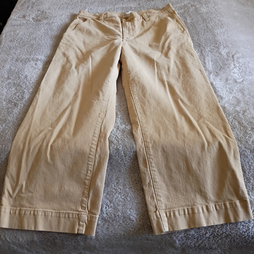Madewell Wide-Leg Pants in Beige - Picture 3 of 7